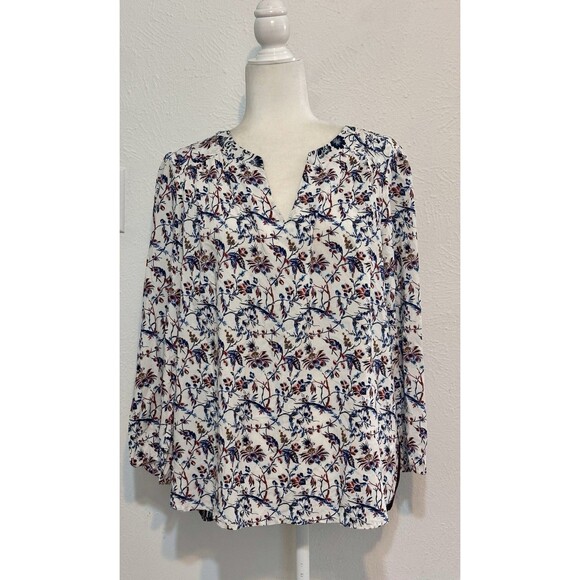 Anthropologie One September Size M  Caia Floral Blouse Boho Peasant Festival - Picture 2 of 13